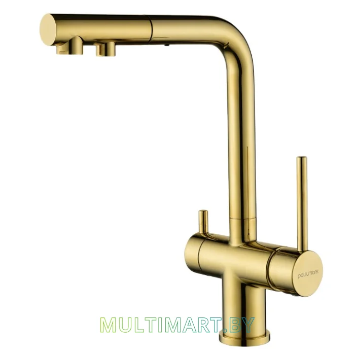 Смеситель Paulmark Serpentine Se213222-G (золото)